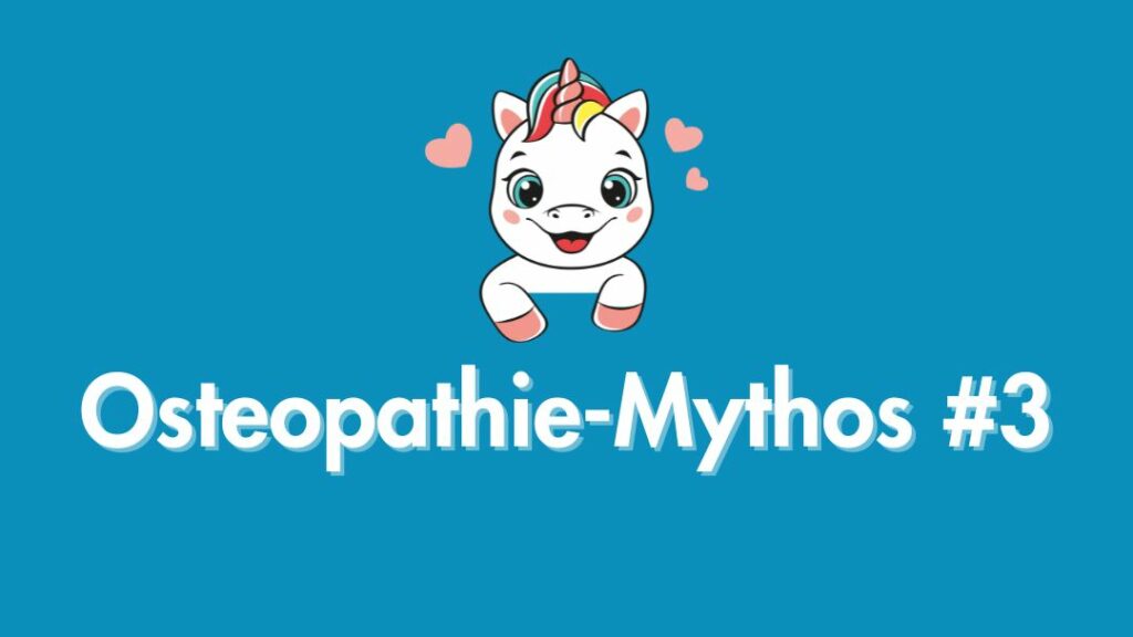 Ein besonders herziges Einhorn-Baby präsentiert Osteopathie-Mythos Nr 3